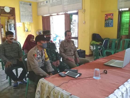  Pemdes Biyuku Mengikuti Zom Meeting Penanggulangan Karhutla