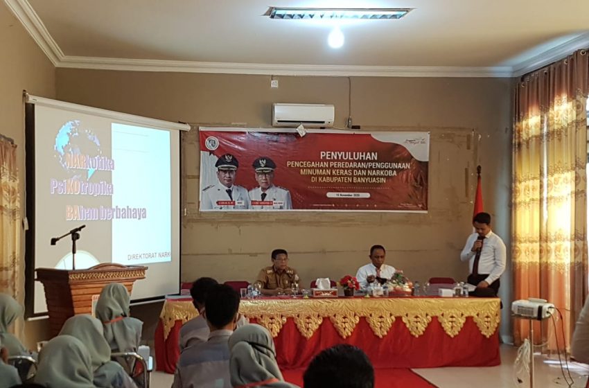 Bahaya Narkoba, Kesbangpol Banyuasin Gelar Penyuluhan Narkoba dan Miras