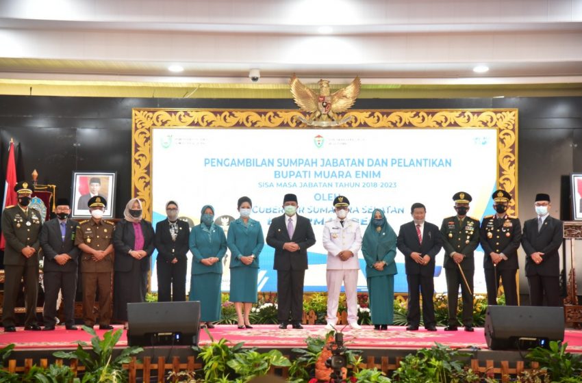 Bertepatan dengan Hari Lahir H Juarsah Resmi Jabat Bupati Muara Enim