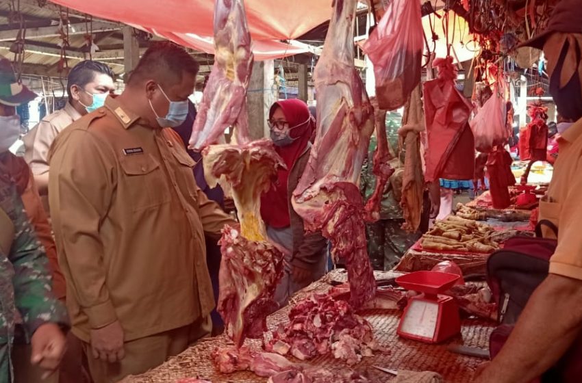Diskoperindag Sidak Pasar Sukomoro dan Kenten