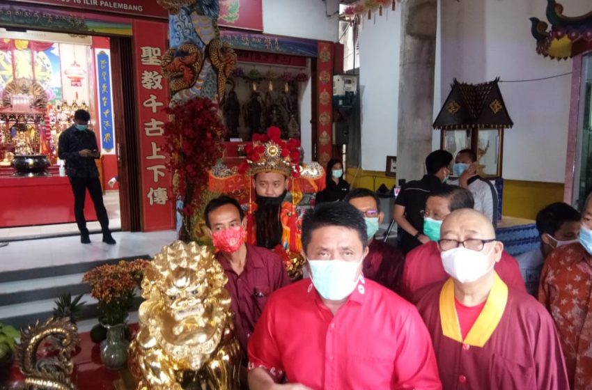  Gubernur Sumsel Hadiri Perayaan Imlex di Vihara Vajra Bhumi Sriwijaya