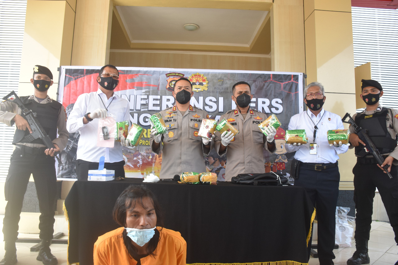  Polres Muba Ringkus Bandar Sabu Jaringan Internasional
