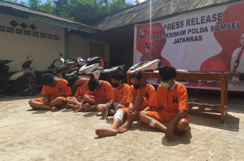  Jatanras Polda Sumsel Tangkap Komplotan Begal, Didominasi Remaja