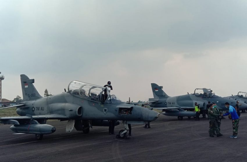  Landing di Lanud SMH, 9 Pesawat Tempur TNI Siap Bombardir Tanjung Pandan