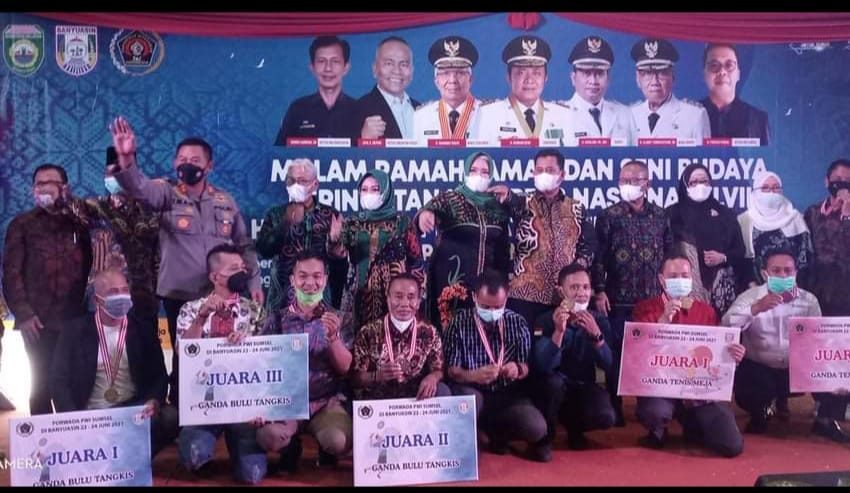  Kontingen PWI Banyuasin Raih Juara II pada Porwada