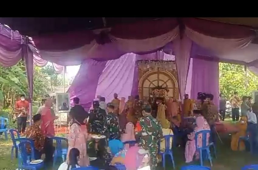  Tim Satgas Covid 19 Muba Bubarkan Kerumunan Resepsi Pernikahan