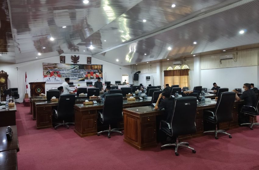  RKA 2022 Belum di Serahkan, DPRD PALI Skor Rapat Paripurna Hingga Malam
