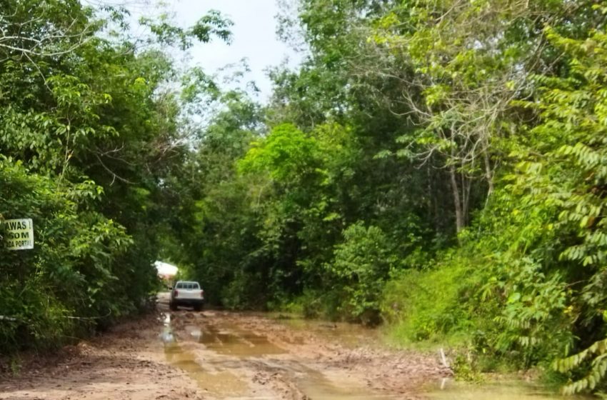  Jalan Pertamina PHR Zona 4 Berlumpur, Warga Berharap Segera di Perbaiki