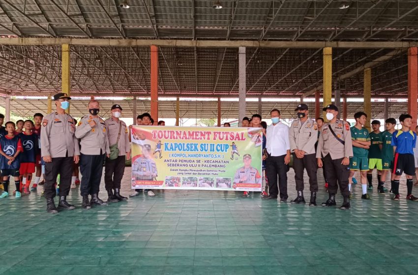  Kapolsek SU II Palembang Antisipasi Tawuran dengan Tournament Futsal