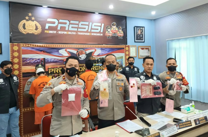 Polrestabes Palembang Amankan 3 Ons Sabu dan 233 Ekstasi
