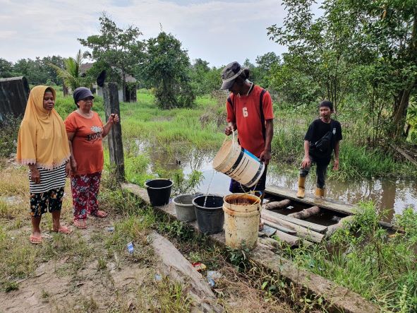  Warga Desa Saluran Banyuasin Kesulitan Air Bersih
