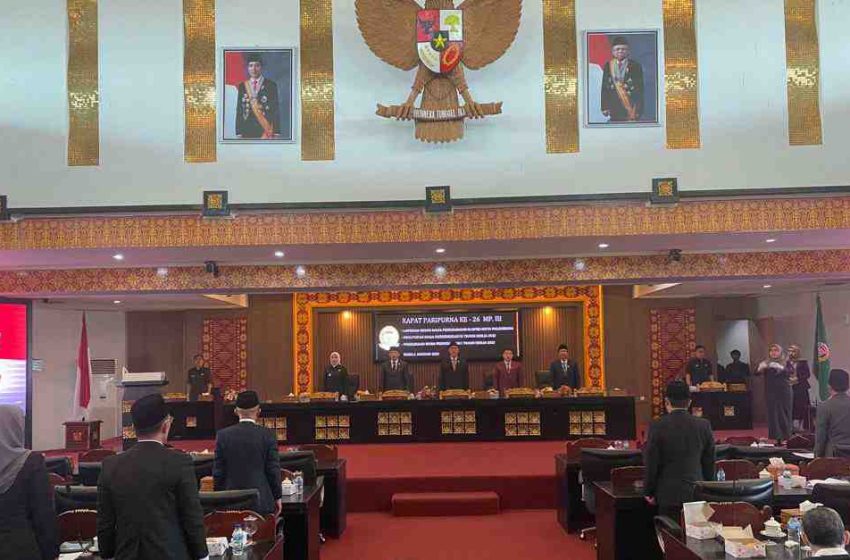  DPRD Kota Palembang Gelar Rapat Paripurna ke 26 MP III