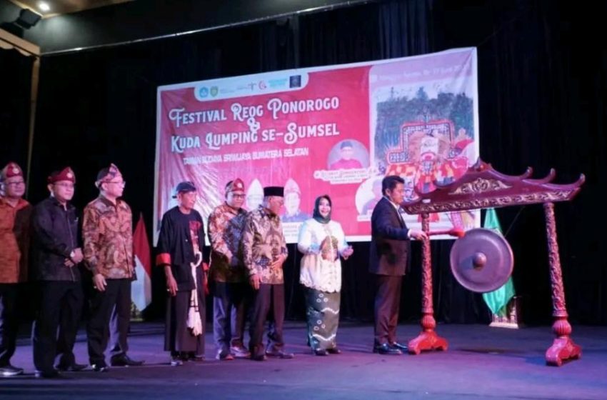  Gubernur Sumsel Buka Festival Reog Ponorogo dan Kuda Lumping