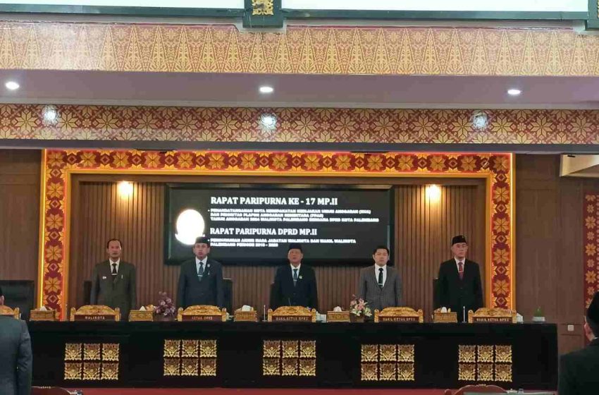  DPRD Kota Palembang Gelar Rapat Paripurna ke-17 Masa Persidangan II Tahun 2023