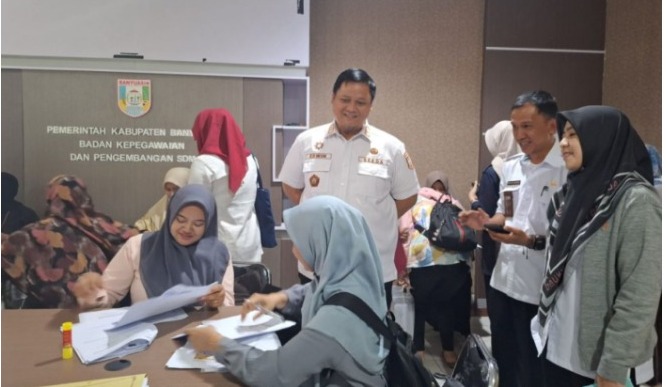  Tunggu Jadwal Pelantikan, Ribuan PPPK Banyuasin Tanda Tangan Kontrak