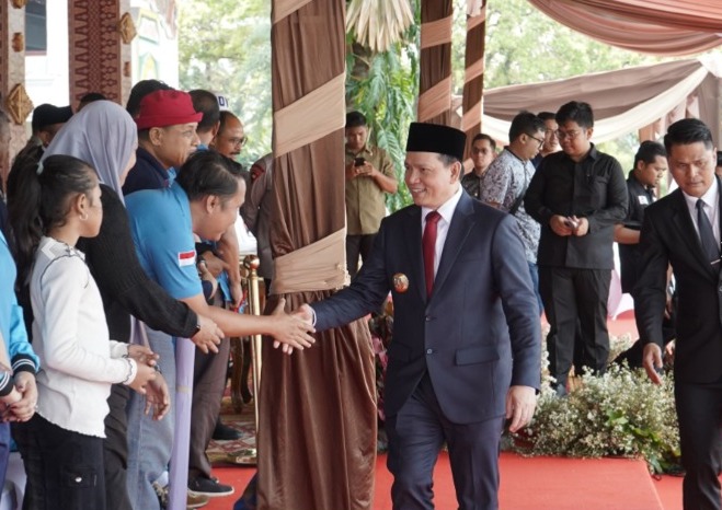  Pj Gubernur Lepas 72 Kontingen Sumsel Untuk 11 Cabor ke Porwanas XIV Kalsel
