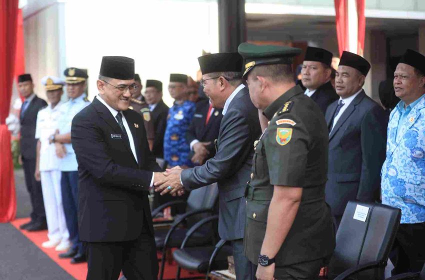  Irup Hardiknas, Sekda Sumsel Edward Candra Bacakan Amanat Tertulis Mandikdasmen RI