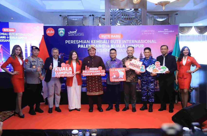  Gubernur Herman Deru Resmikan Rute Penerbangan Palembang–Kuala Lumpur